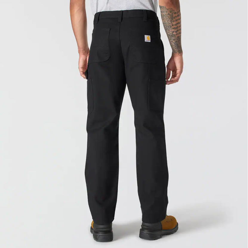 Carhartt Relaxed Straight Rugged Flex Duck Double-Front Dungaree - Black