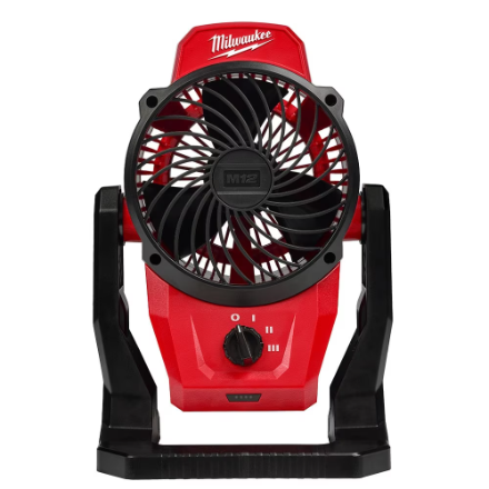 Milwaukee Tool M12 12V Lithium-Ion Cordless Jobsite Mounting Fan (Tool-Only)