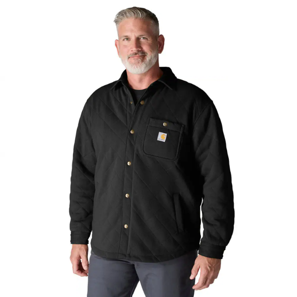 Carhartt Rain Defender Loose Fit Heavyweight Quilted Snap Front Shirt Jacket