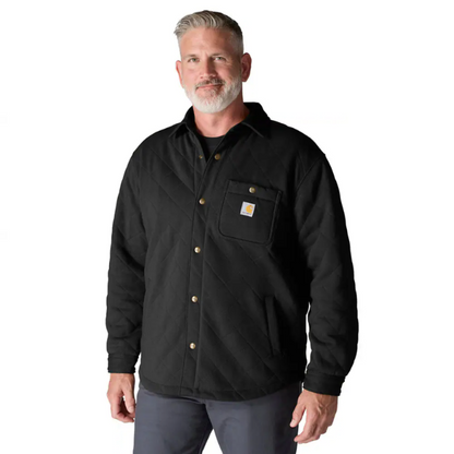 Carhartt Rain Defender Loose Fit Heavyweight Quilted Snap Front Shirt Jacket
