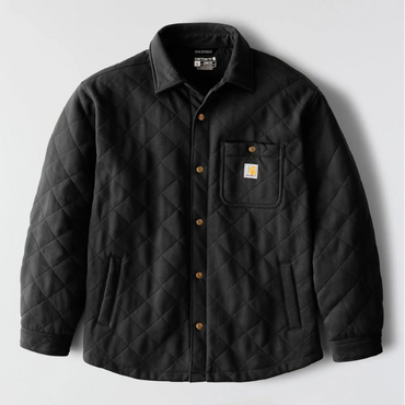 Carhartt Rain Defender Loose Fit Heavyweight Quilted Snap Front Shirt Jacket