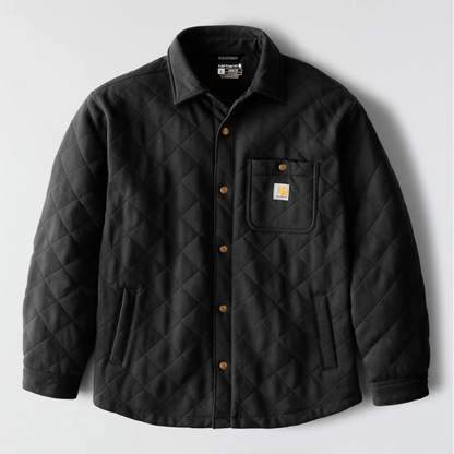 Carhartt Rain Defender Loose Fit Heavyweight Quilted Snap Front Shirt Jacket