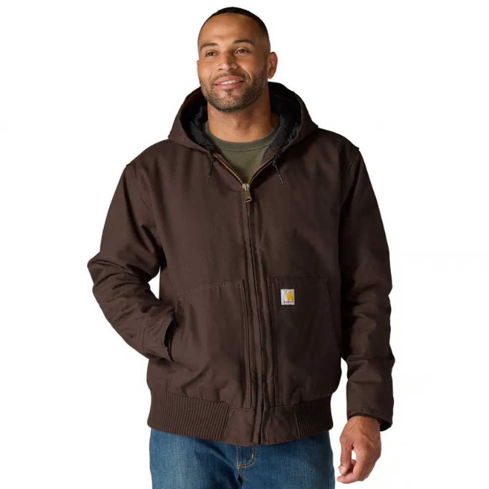 Carhartt Washed Duck Active Jacket - Dark Brown
