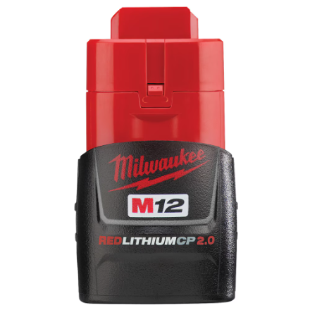 Milwaukee Tool 12V M12 Lithium-Ion Compact (CP) 2.0 Ah REDLITHIUM Battery