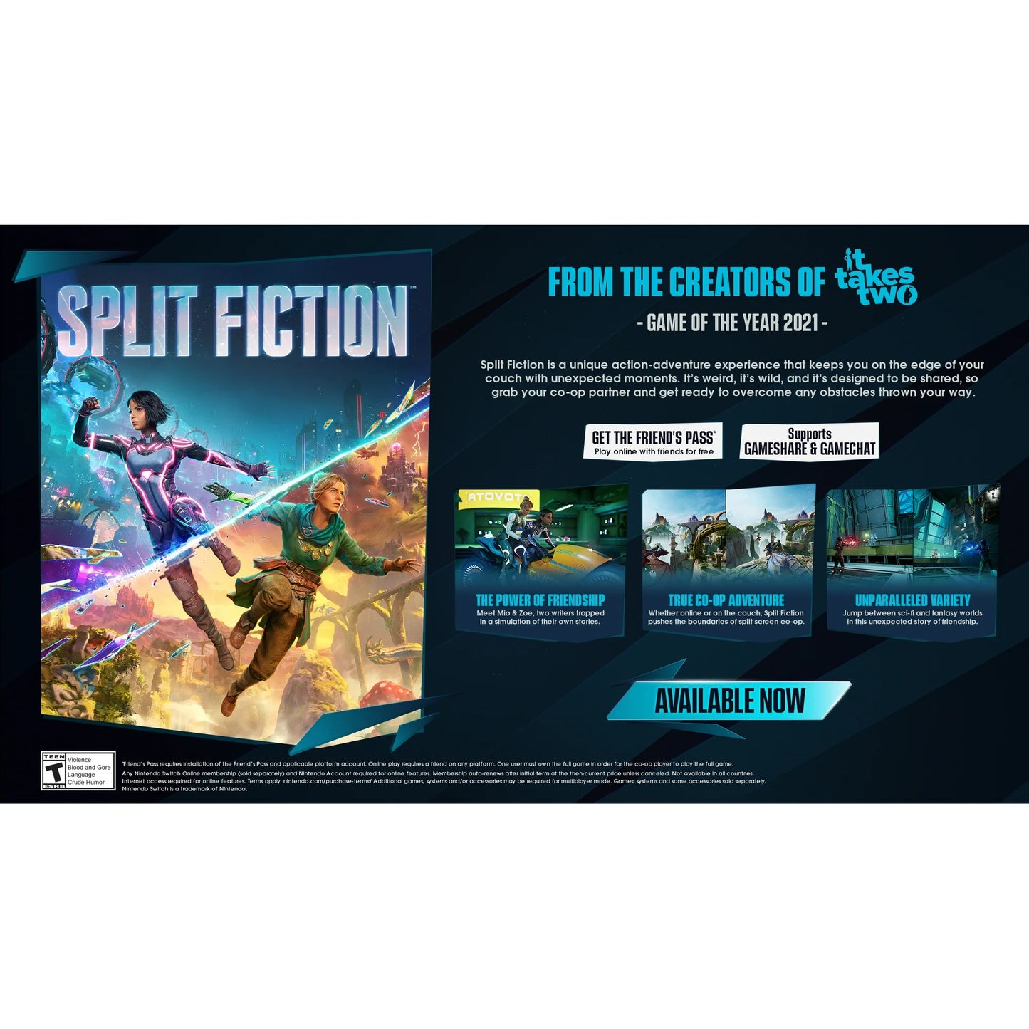 Split Fiction (Nintendo Switch 2) - Code In Box