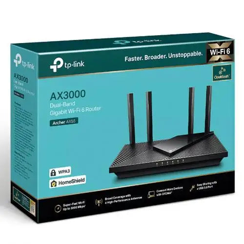 TP-Link AX3000 Dual Band Gigabit Wi-Fi 6 Router