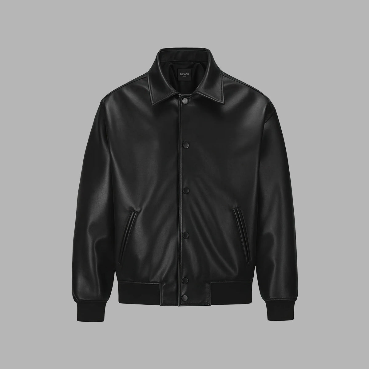 Blvck Men's PU Coated Jacket - Black