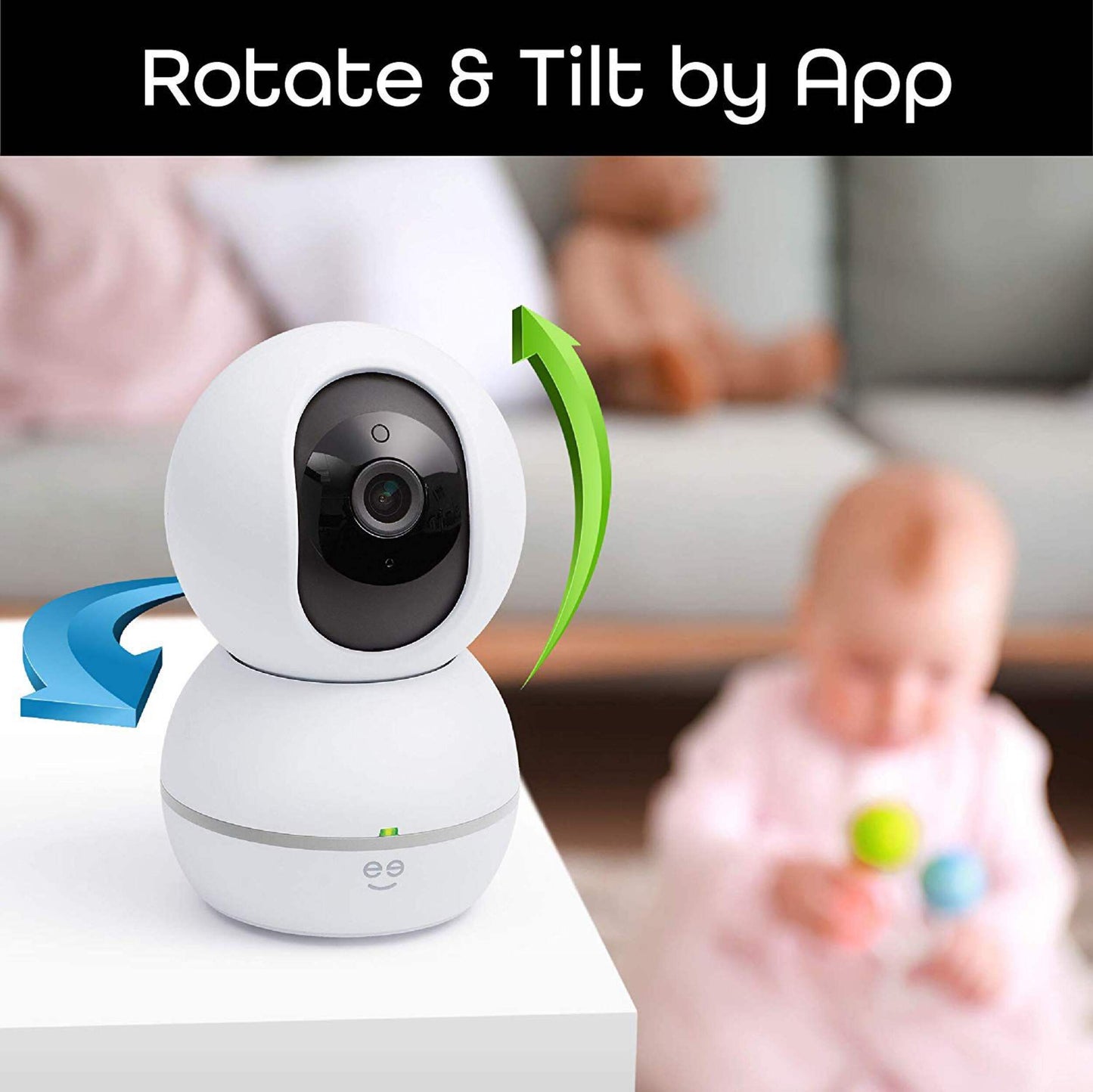 Geeni Peekaboo HD 1080P Pan & Tilt Smart Wi-Fi Security Baby Monitor