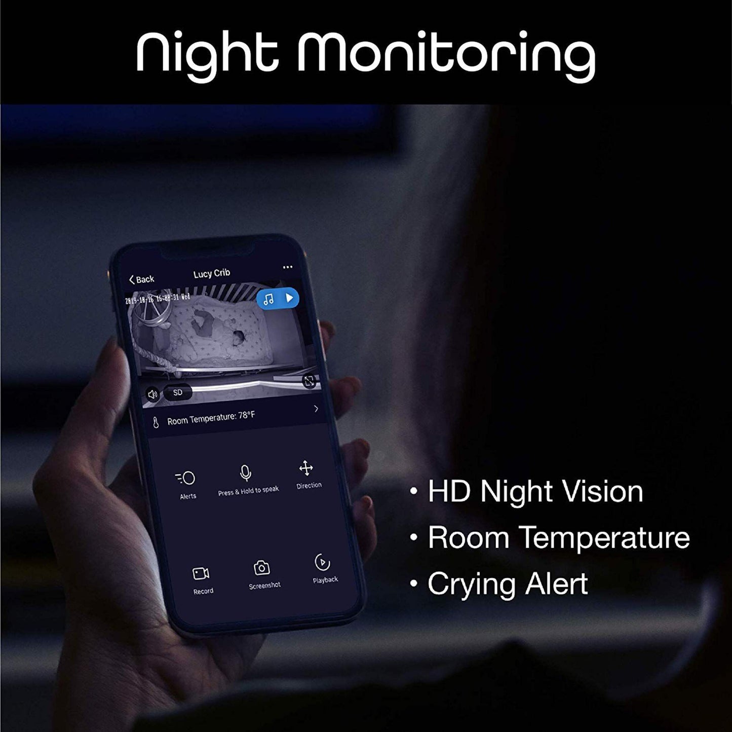 Geeni Peekaboo HD 1080P Pan & Tilt Smart Wi-Fi Security Baby Monitor