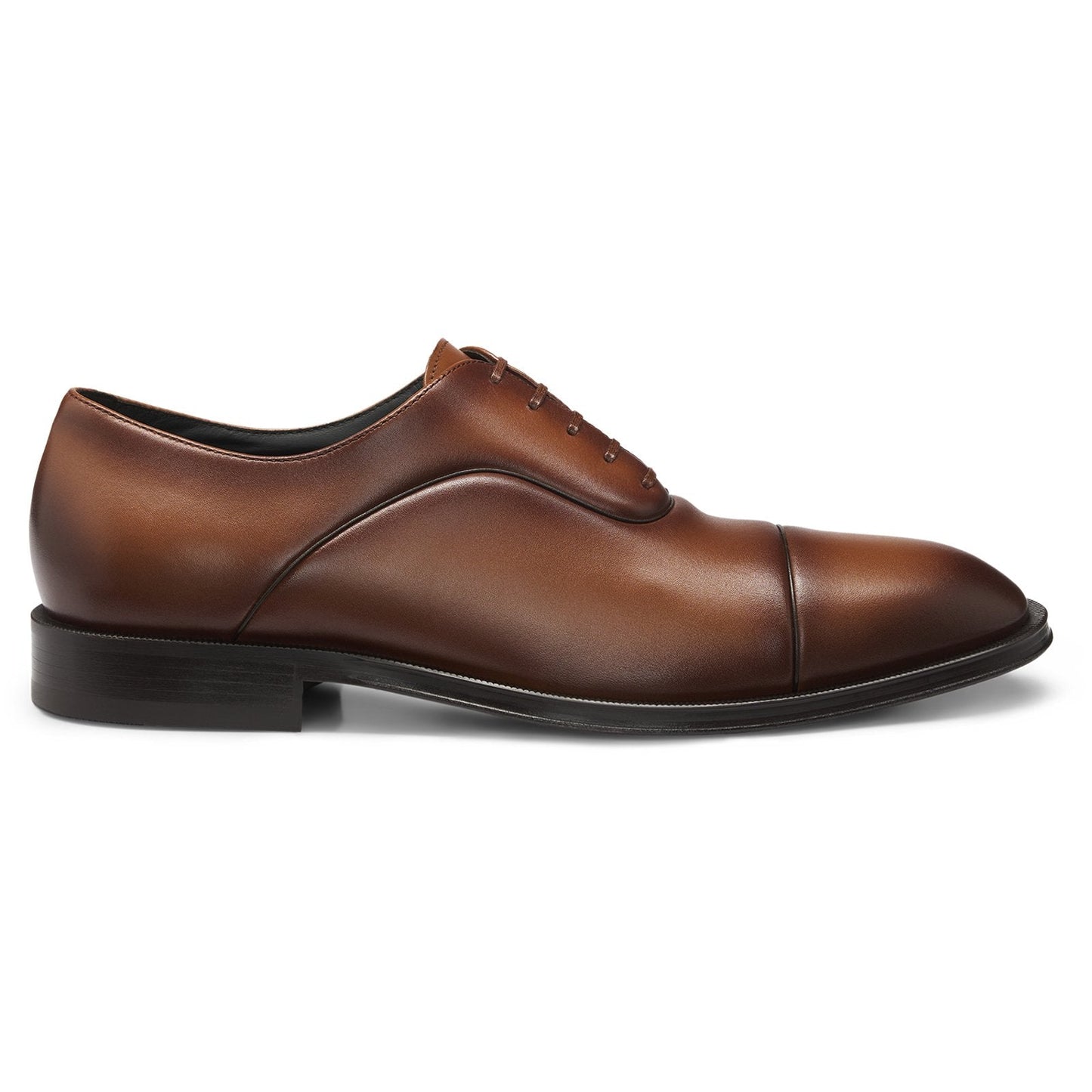 Hugo Boss Captoe Oxford Shoes - Smooth Leather Medium Brown