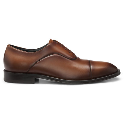 Hugo Boss Captoe Oxford Shoes - Smooth Leather Medium Brown