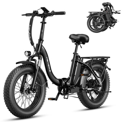 Heybike Ranger 2.0 Folding Fat Tire E-Bike (Black) - PICK UP ONLY