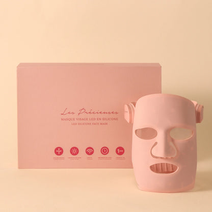 Les Précieuses LED Silicone Face Mask - Rose