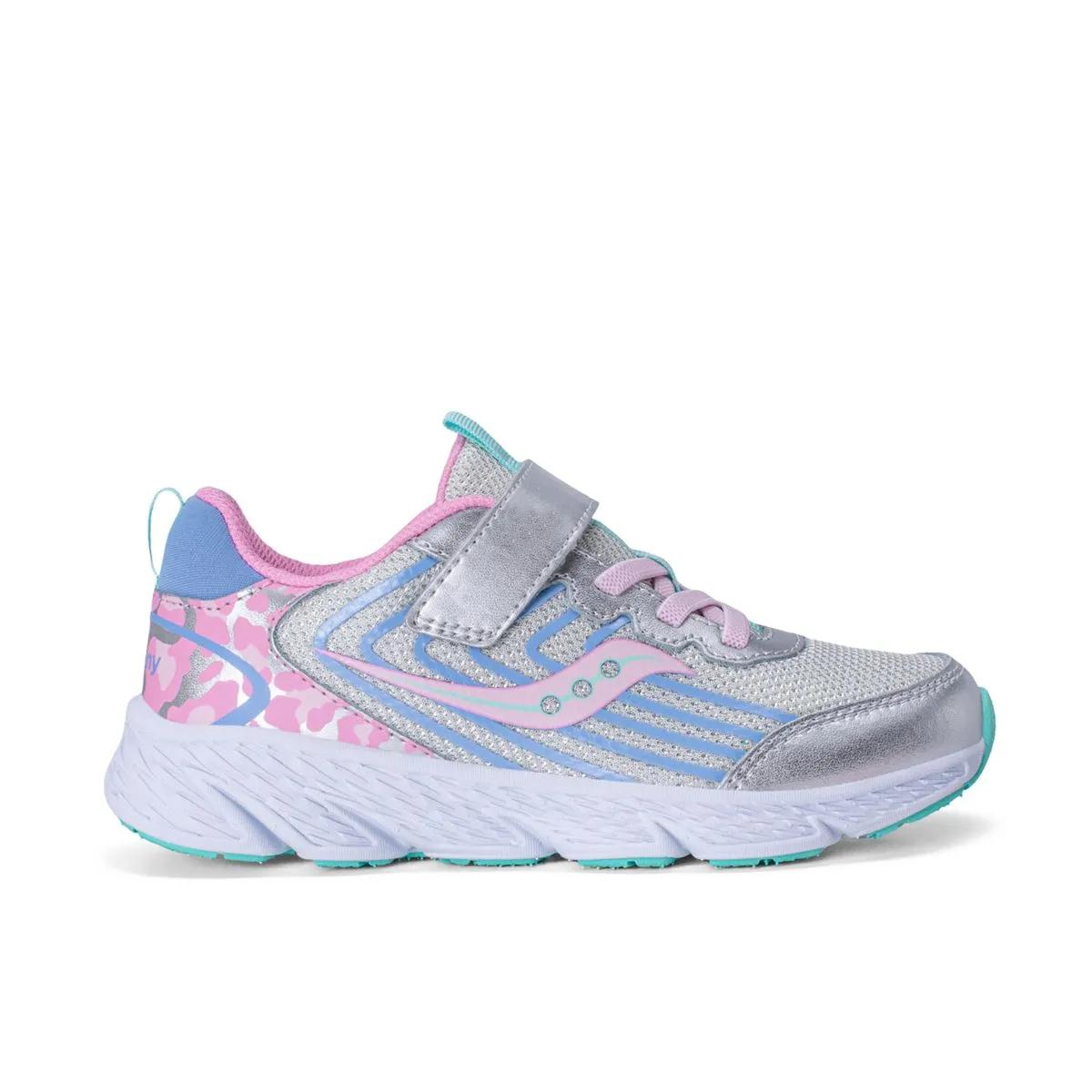 Saucony Big Kid's Wind 3.0 A/C Sneaker - Silver