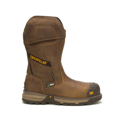 Cat Footwear Men's Excavator Superlite Pull-On Waterproof Carbon Composite Toe CSA Work Boot - Pyramid