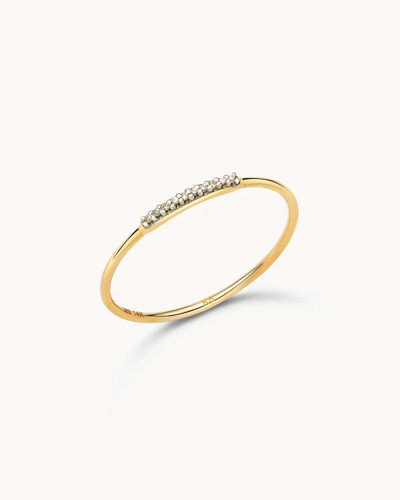 Kendra Scott Mila 14K Yellow Gold Ring in White Diamond