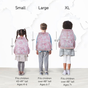 Pottery Barn LoveShackFancy Pink Damask Floral Mackenzie Backpack