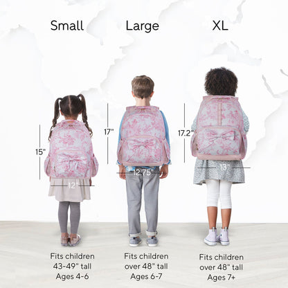 Pottery Barn LoveShackFancy Pink Damask Floral Mackenzie Backpack