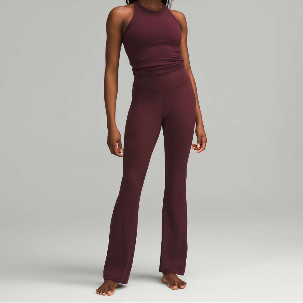 Lululemon Groove Nulu High-Rise Flared Pant Regular - Garnet