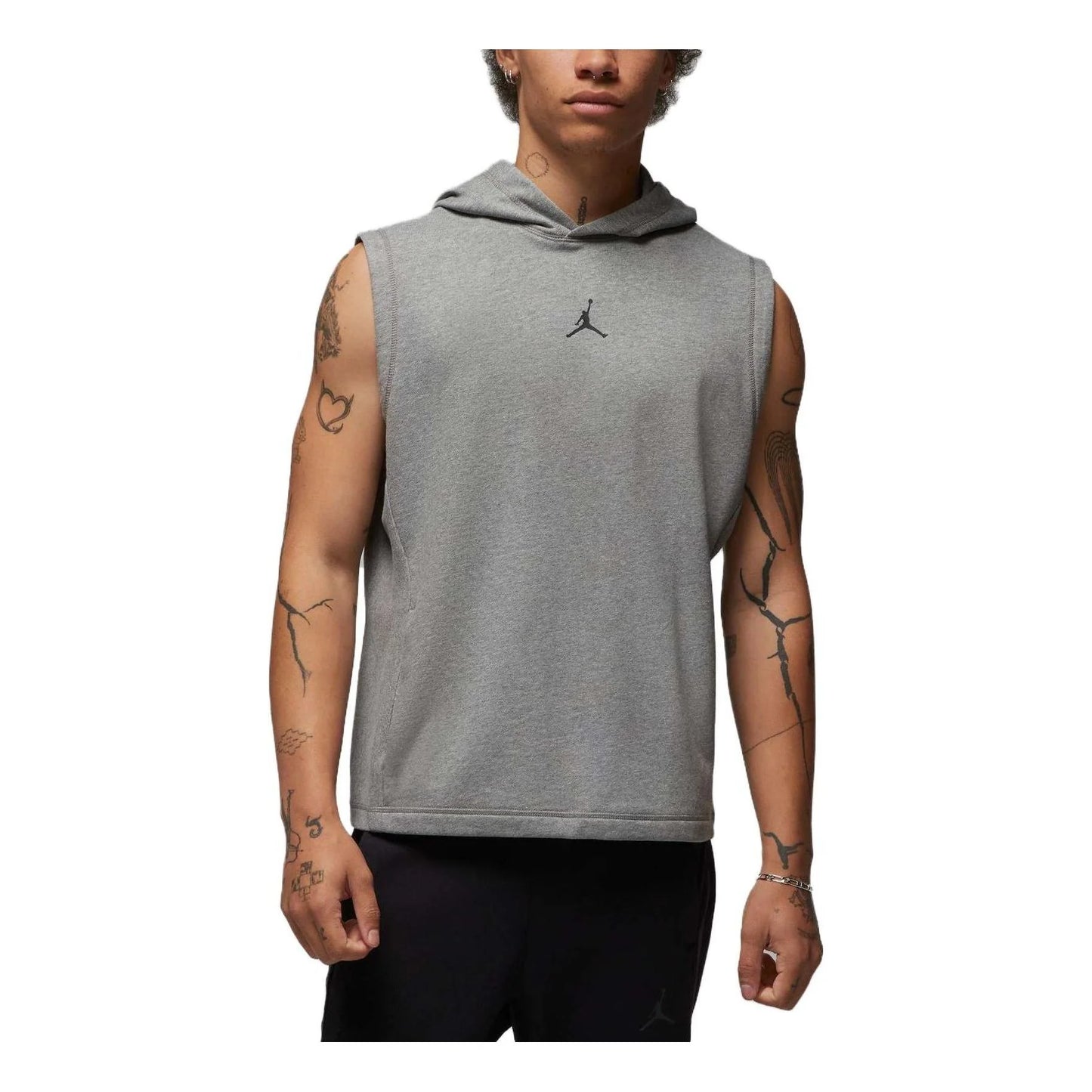 Air Jordan Dri-FIT Sport Sleeveless Breathable Pullover Hooded Vest - Grey