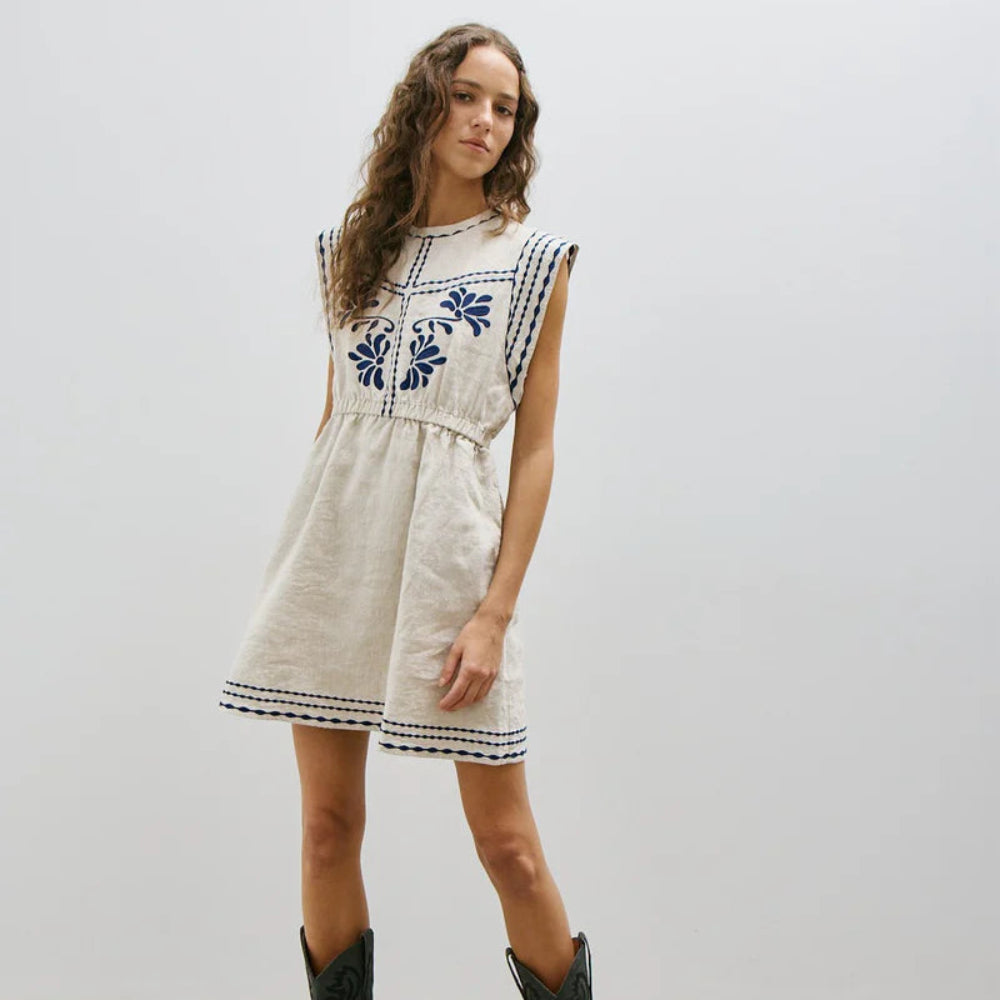 Melissa Nepton Yuna Dress- Light Beige
