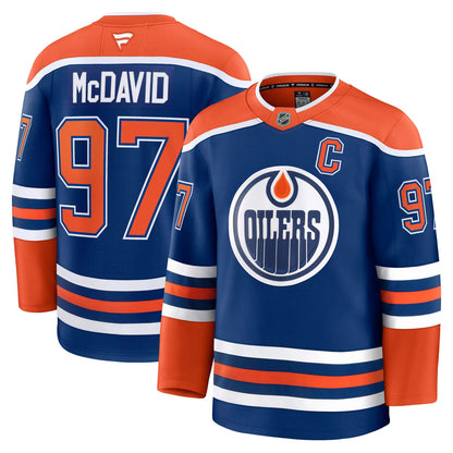 Men's Edmonton Oilers Connor McDavid Fanatics Royal Home Premium Player Jersey