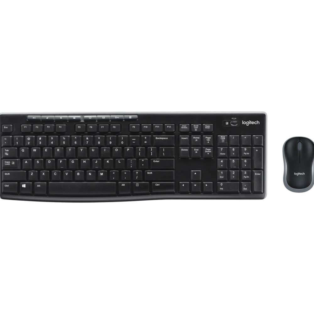 Logitech MK270 Wireless Straight Full-Size Keyboard & Mouse