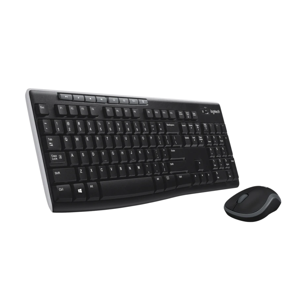 Logitech MK270 Wireless Straight Full-Size Keyboard & Mouse