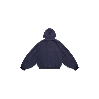 Shinzo Shige 15oz Navy Canvas Clasp Bomber Jacket