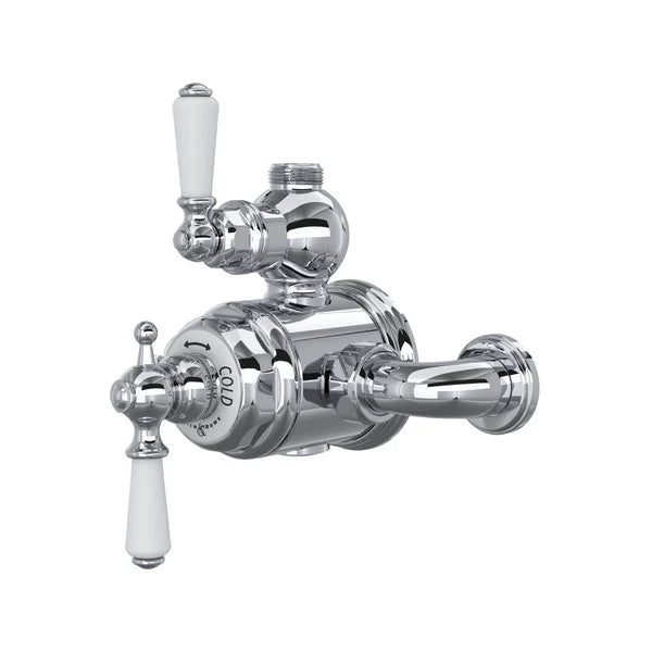 Perrin & Rowe Edwardian Exposed Thermostatic Valve With Volume & Temperature Control - With Metal Lever Handle.5550L