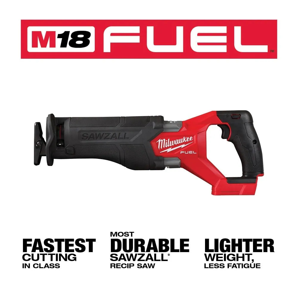 Milwaukee Tool M18 FUEL GEN-2 18V Lithium-Ion Brushless Cordless SAWZALL Reciprocating Saw (Tool-Only)