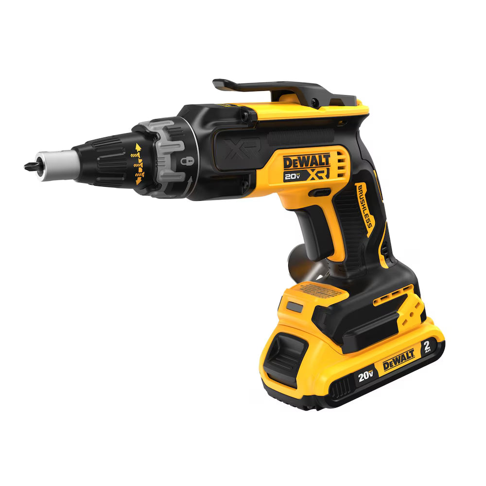 DEWALT 20V MAX Lithium-Ion Cordless Brushless Drywall Screwgun Kit