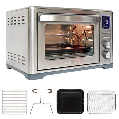 Kenmore 11-in-1 Digital Air Fryer Convection Toaster Oven with Rotisserie