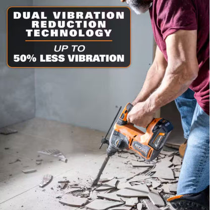 RIDGID 18V Brushless 1 in. SDS-Plus Rotary Hammer Kit