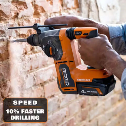 RIDGID 18V Brushless 1 in. SDS-Plus Rotary Hammer Kit