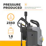 BE Power Equipment 2350 PSI 1.8 GPM Cold Water Corded Electric Pressure Washer - PICK UP ONLY