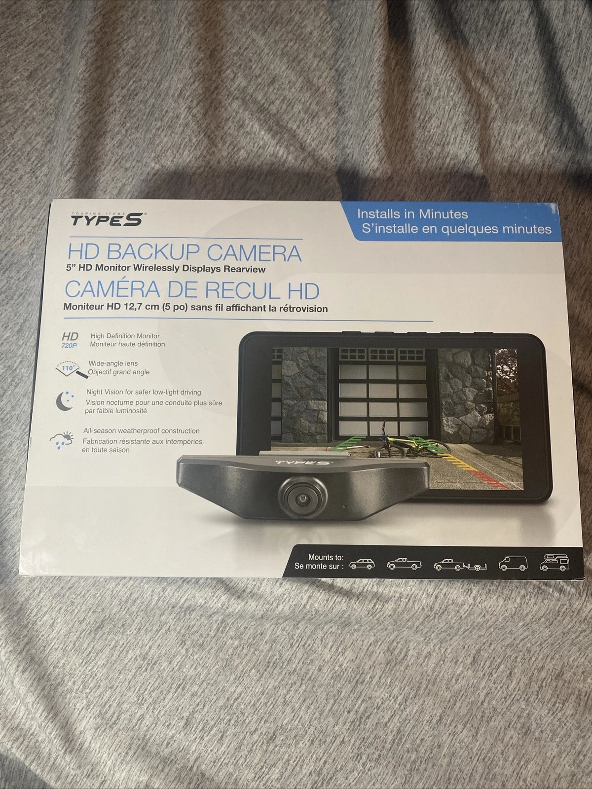Touring Items Type S Wireless Backup Camera Model BT530028F-2