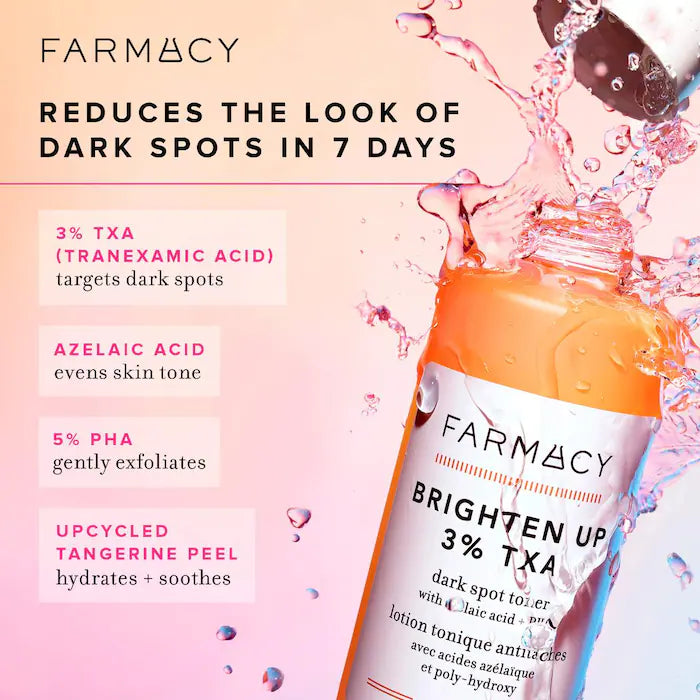 Farmacy Mini Brighten Up 3% TXA Dark Spot Toner with Azelaic Acid 50mL