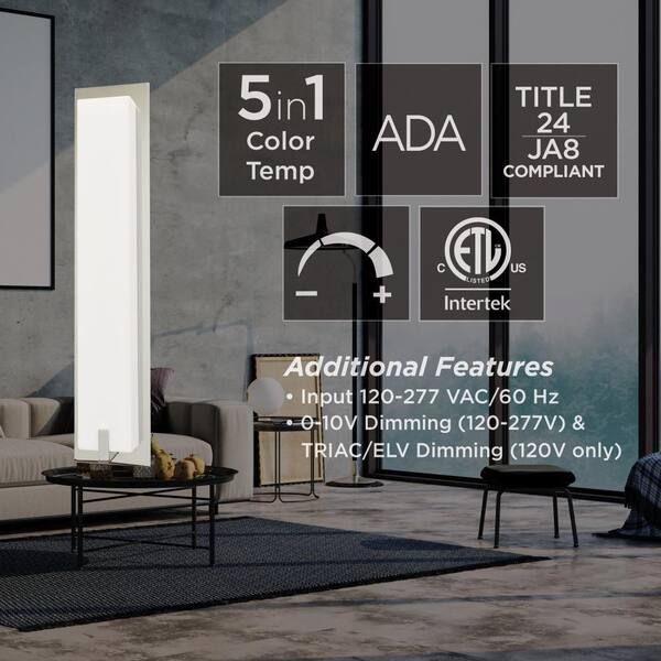 AFX Sinclair Transitional 1-Light Satin Nickel Dimmable Wall Sconce with Acrylic Shade