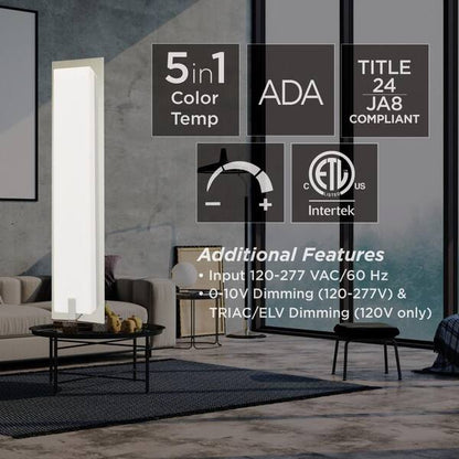 AFX Sinclair Transitional 1-Light Satin Nickel Dimmable Wall Sconce with Acrylic Shade
