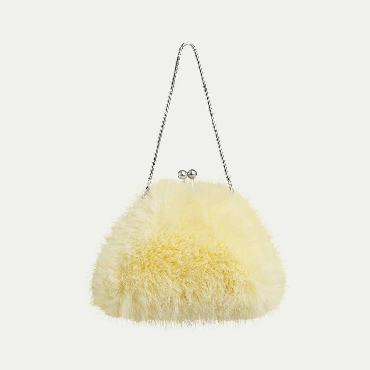 FANCi Club Karolina Kisslock Clutch - Yellow
