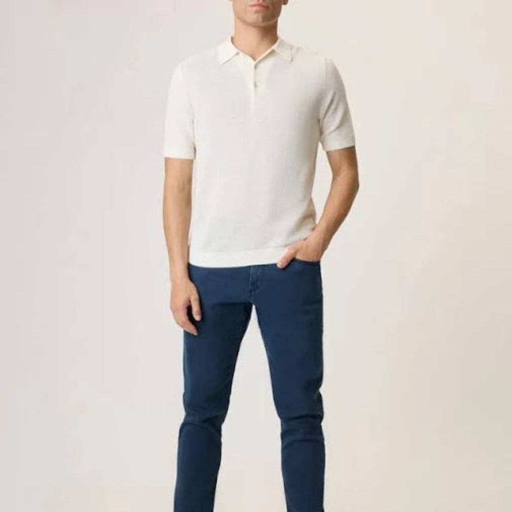Rag & Bone Lewis Cotton Polo Shirt - Ivory