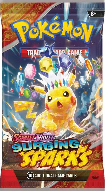 Pokemon Scarlet & Violet Surging Sparks Sleeved Booster Pack- Box of 5