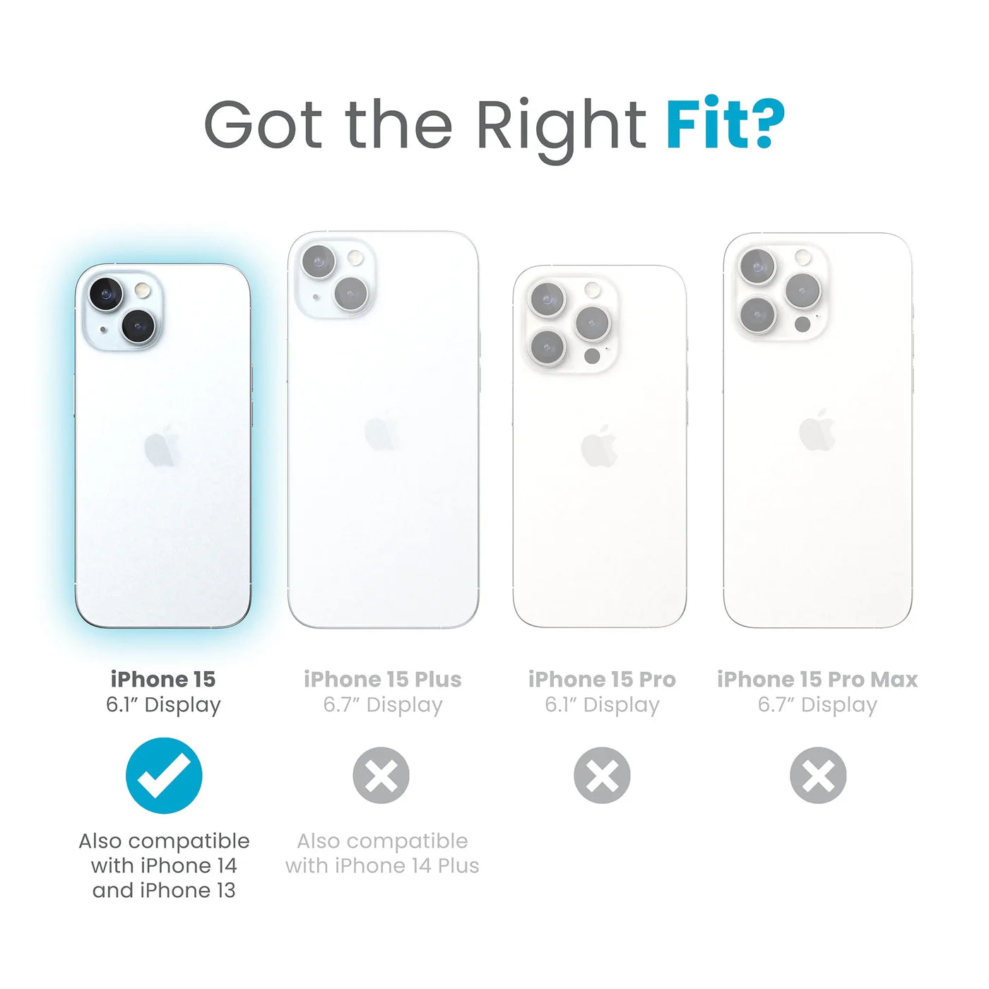 Speck Shieldview Glass iPhone 15 Screen Protector