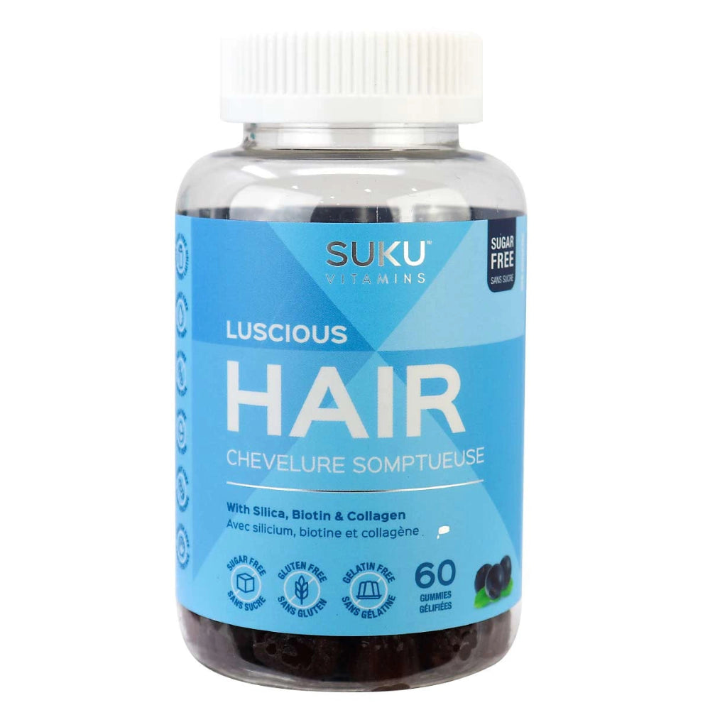 Suku Vitamins Luscious Hair, 60 Gummies