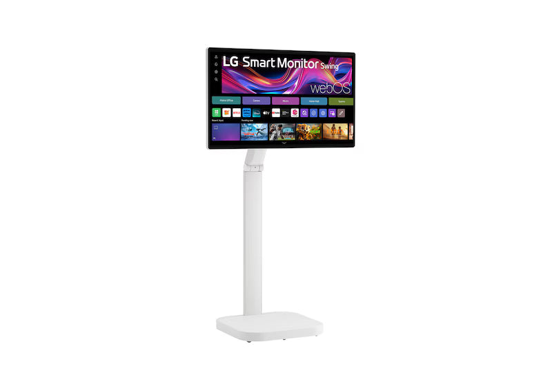 LG 31.5-inch 4K UHD IPS Smart Monitor Swing with Touchscreen, Rolling Stand