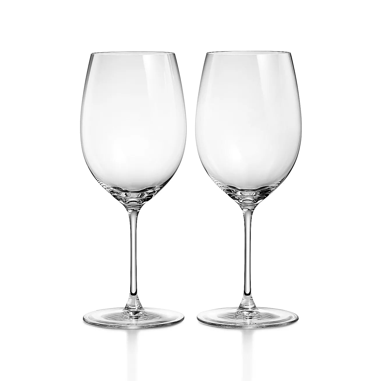 Tiffany Red Wine Glasses in Crystal Glass, Set of Two
