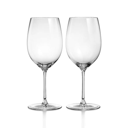 Tiffany Red Wine Glasses in Crystal Glass, Set of Two