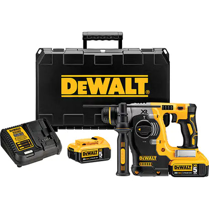 DEWALT  Max XR® Brushless L-Shape Rotary Hammer Kit, 20 V, 1", 0-1100 RPM