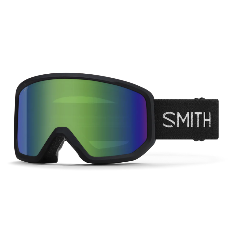 Smith Transfer Goggles - Black / Green Sol-X Mirror